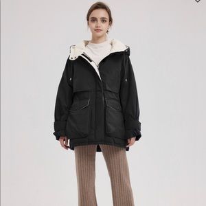 Hooded Drawstring Parka